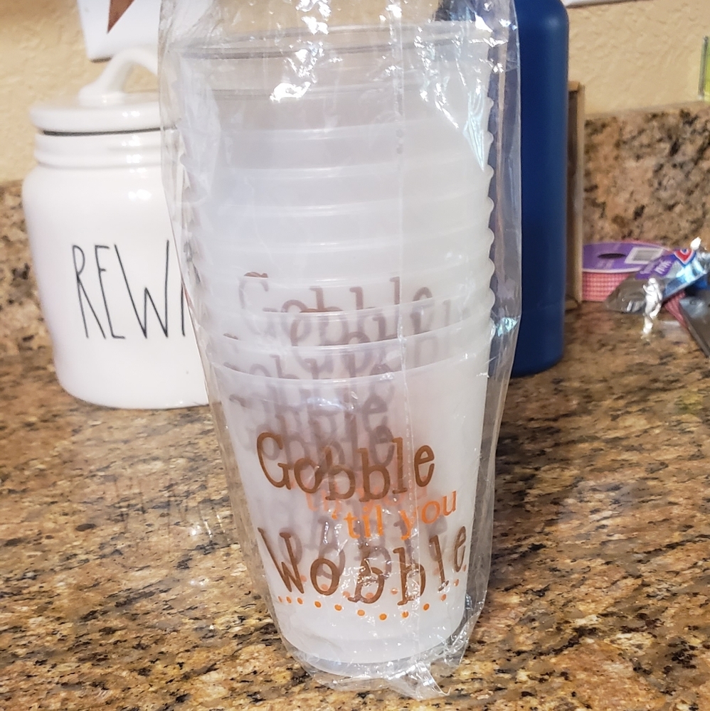 Gobble till you wobble cups